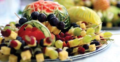 Fruit Arrangement Catering in Michigan by Golden Glow